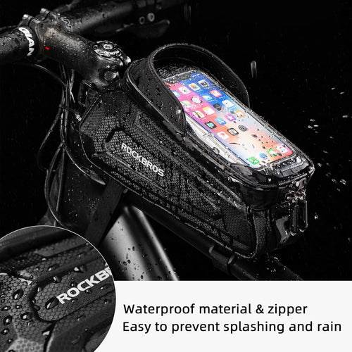 Bike Phone Bag Waterproof EVA Hard Shell Water-Resistant